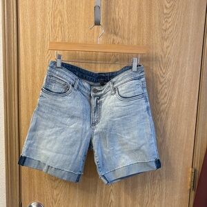 Kut from the Kloth Light Wash Denim Cuffed Shorts